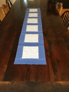 Hand Stitched Snowflake Table Runner Pattern Epida Studio