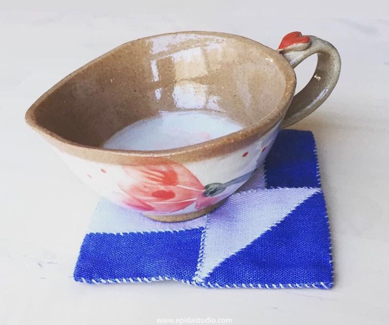 coaster with cup.