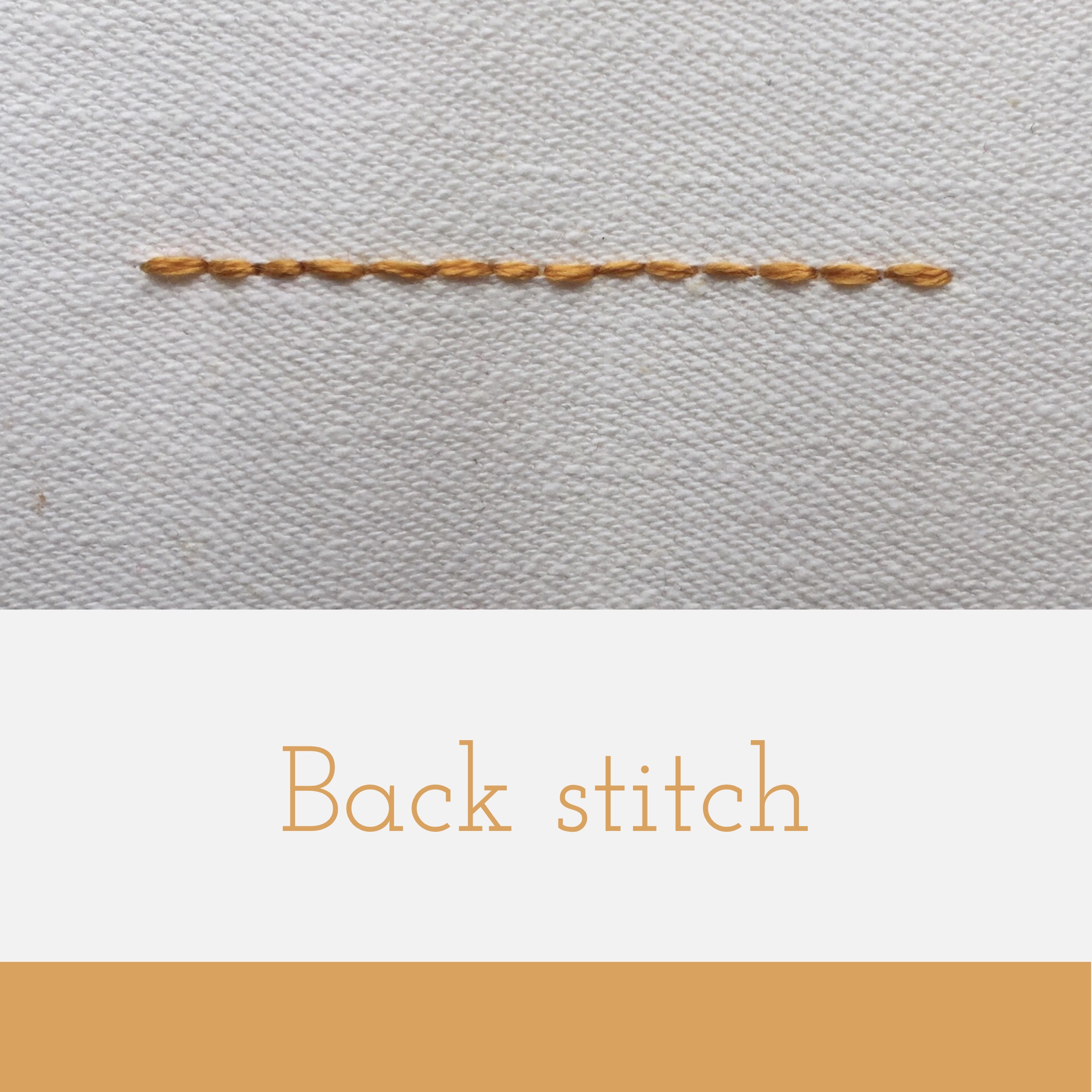 Embroidery Back Stitches