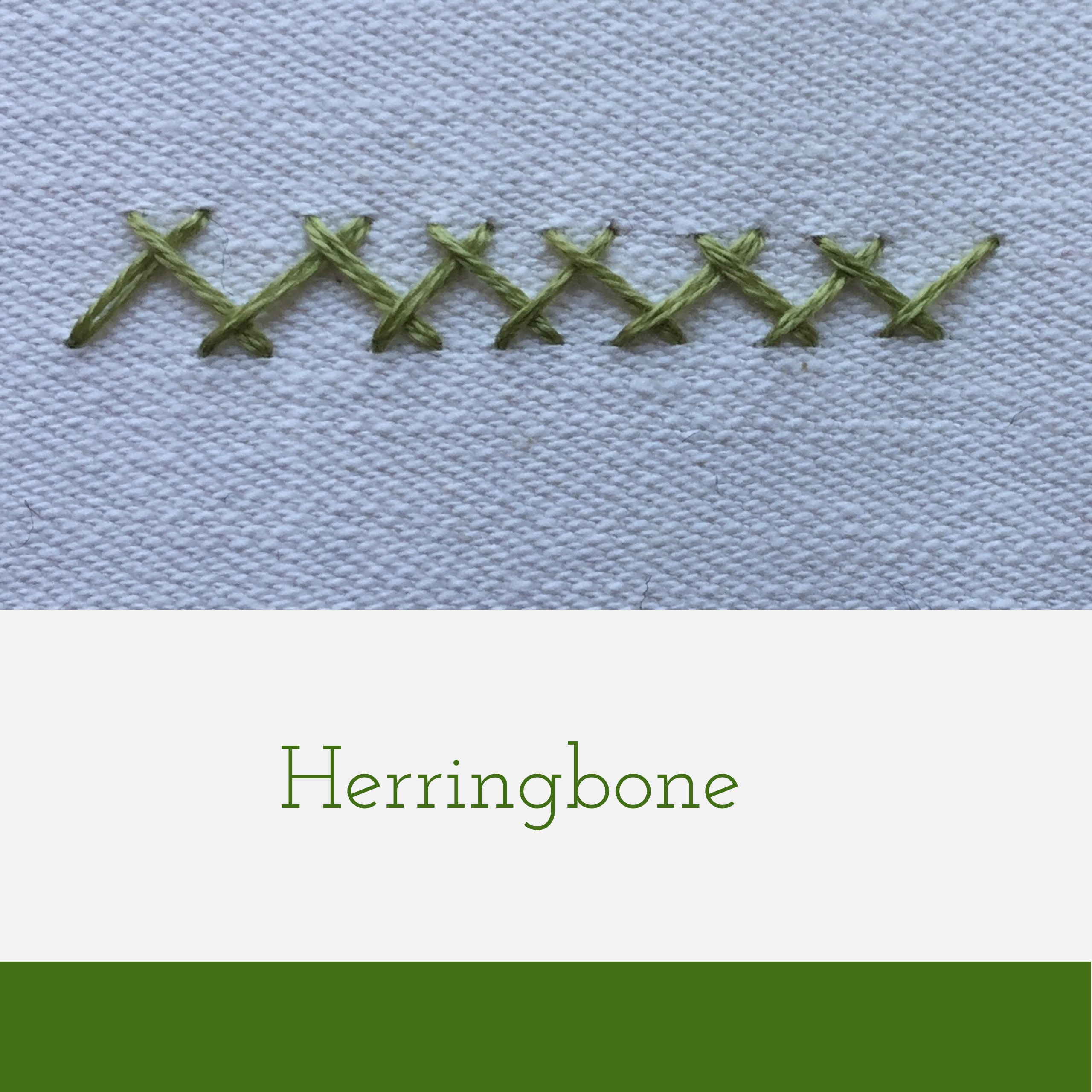 herringbone stitch tutorial for freestyle embroidery projects