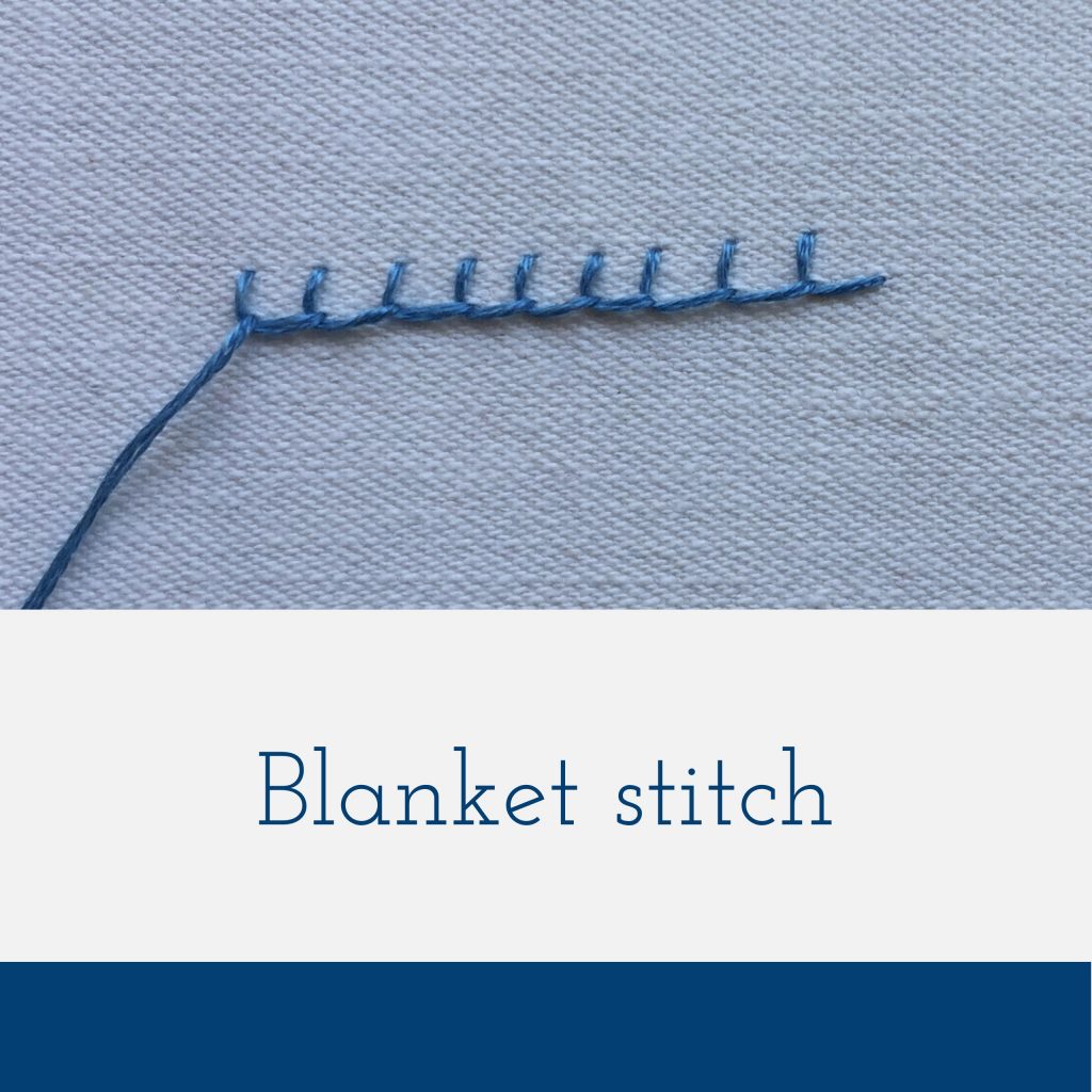 blanket stitch tutorial for freestyle embroidery