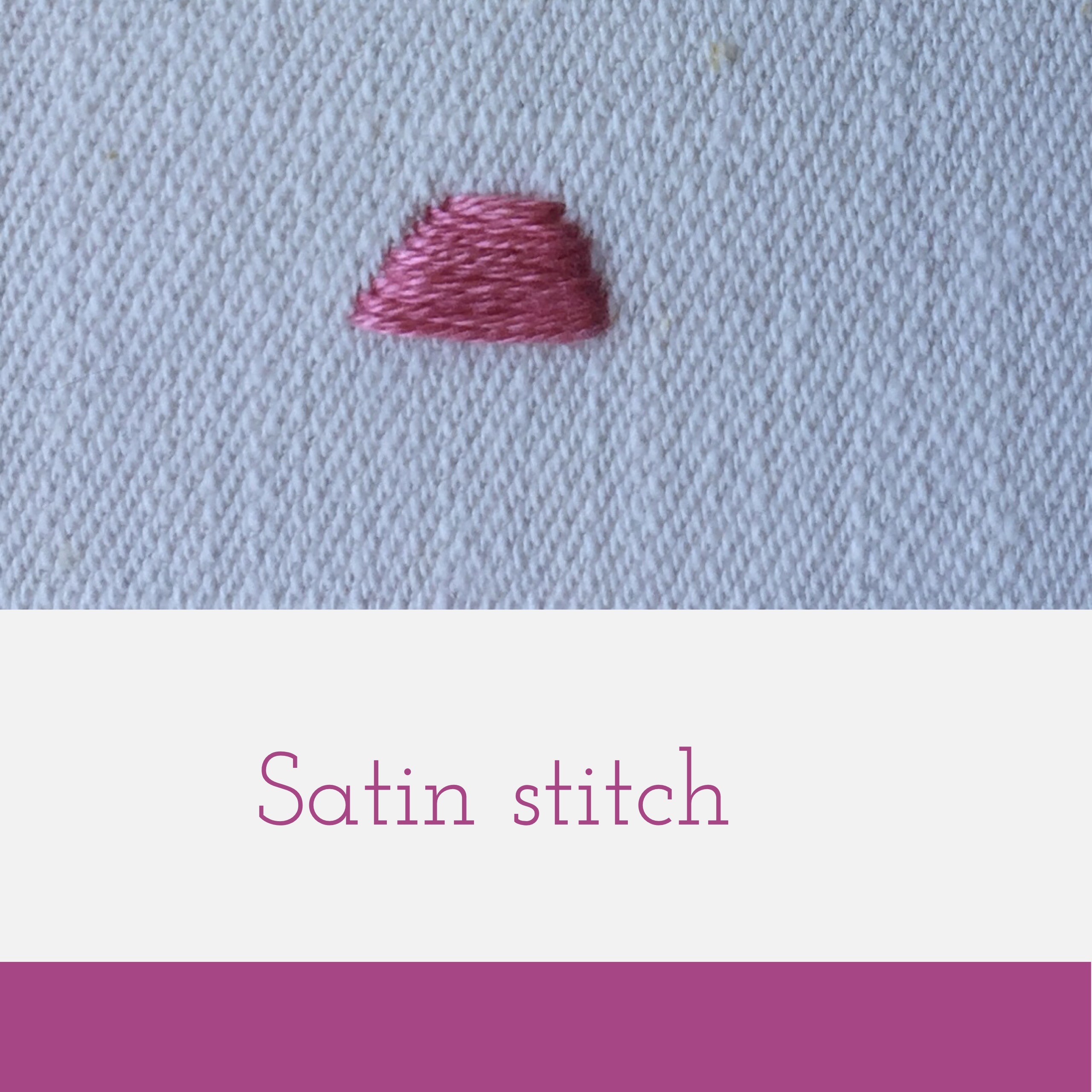 satin stitch tutorial for freestyle embroidery