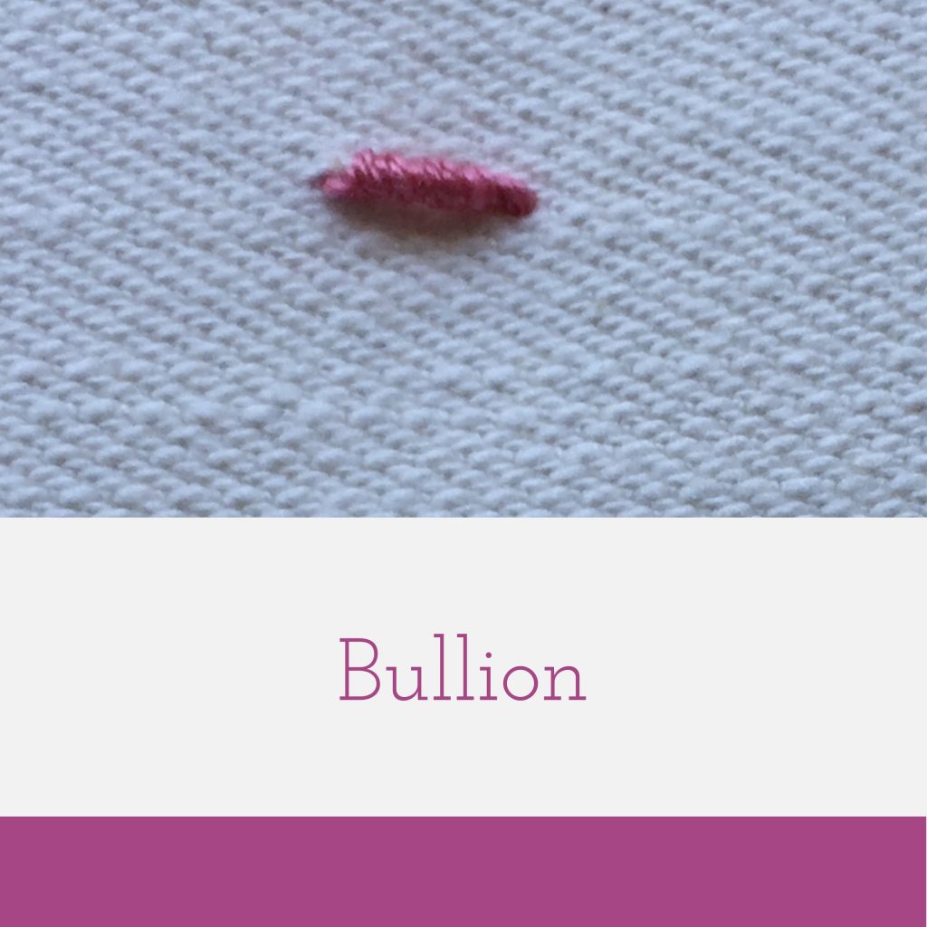 bullion embroidery stitch tutorial and suggestions for its use
