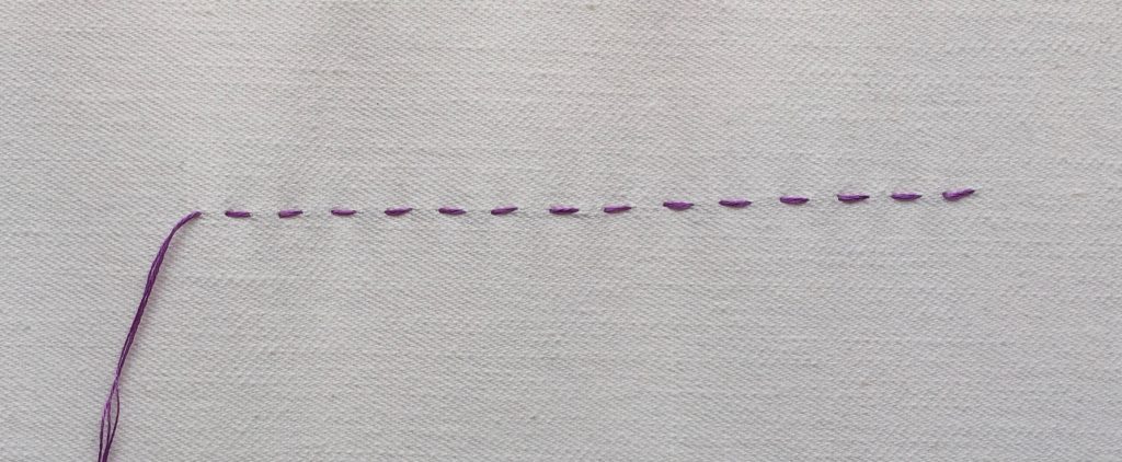 running stitch.