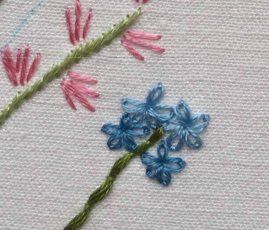 Download Lazy Daisy Flower Used In A Freestyle Embroidery Project