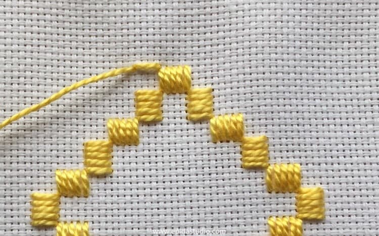stitching hardanger.