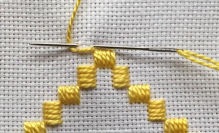 blanket stitch tutorial for hardanger embroidery.