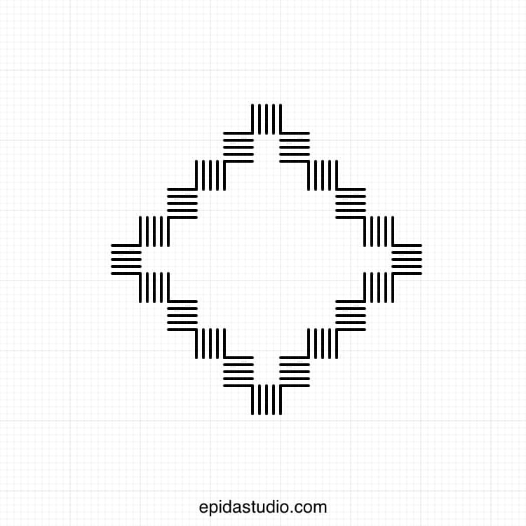 hardanger stitching chart.