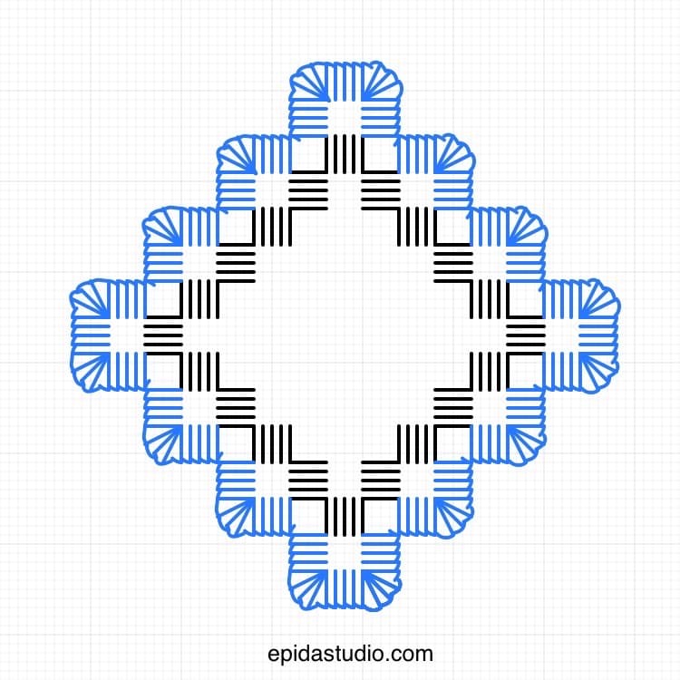 hardanger embroidery chart.
