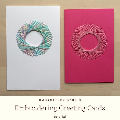 Embroidered Greeting Card Tutorial