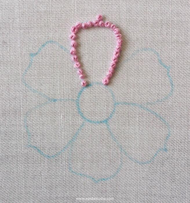 flower motif embroidery