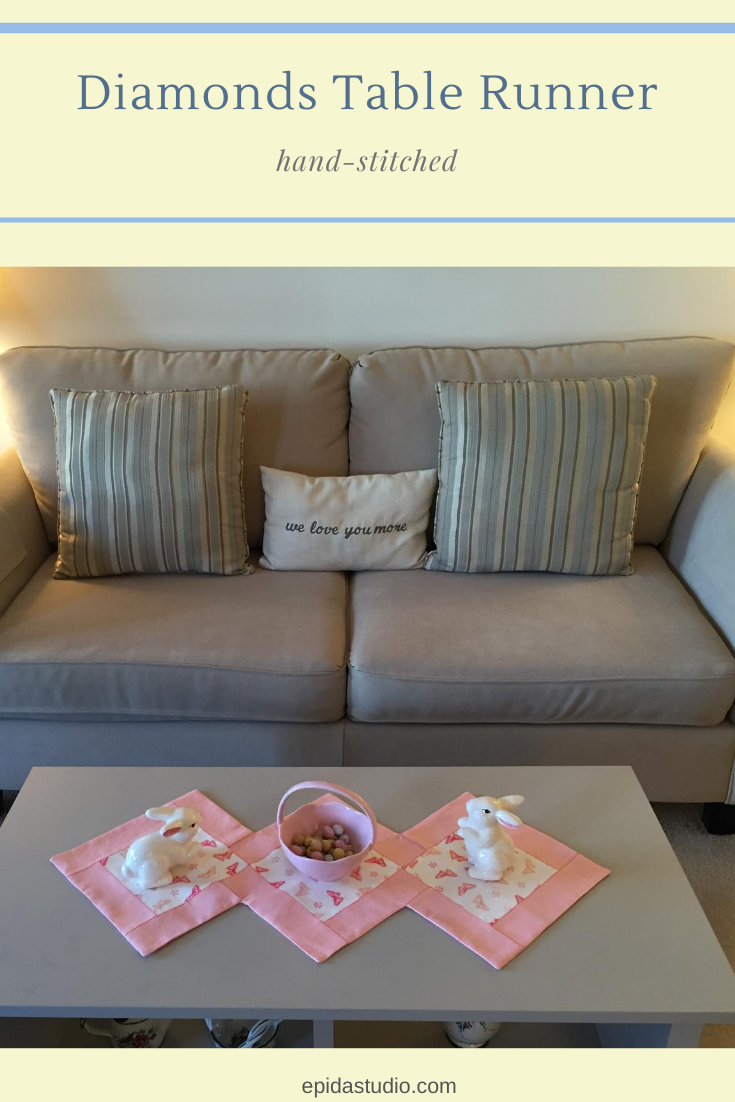 Diamonds Table Runner Pattern | Epida Studio