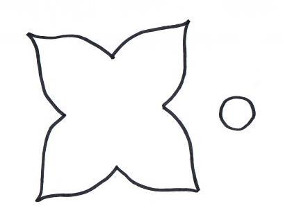 outline pattern for poinsettia applique
