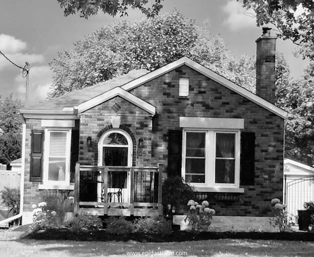 How to Embroider a House - from photo to finished project | Epida Studio