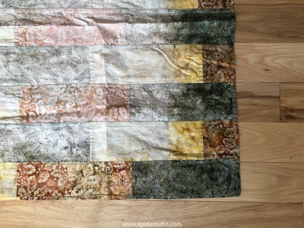 curtain faded from the sun.