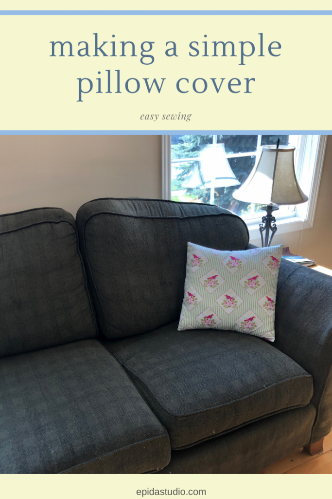Sewing Simple Pillow Covers Epida Studio