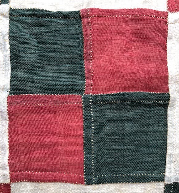 close up of patchwork.