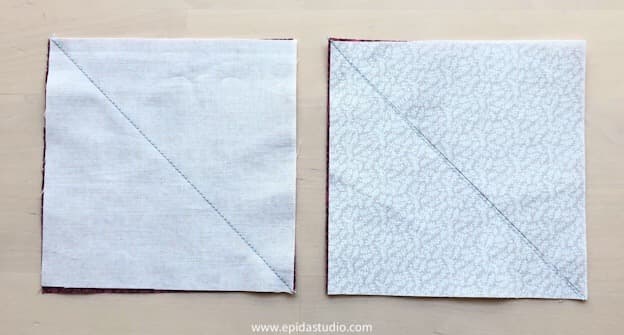 squares stitched for QST.