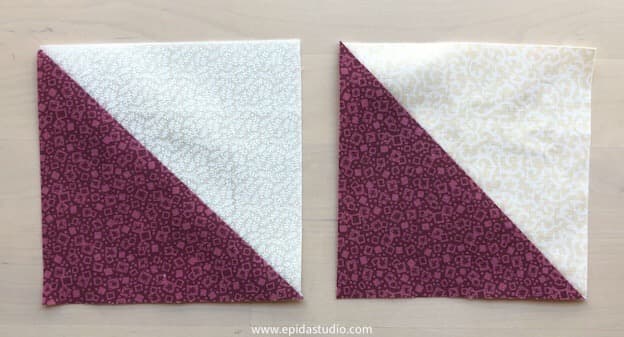 half square triangles.