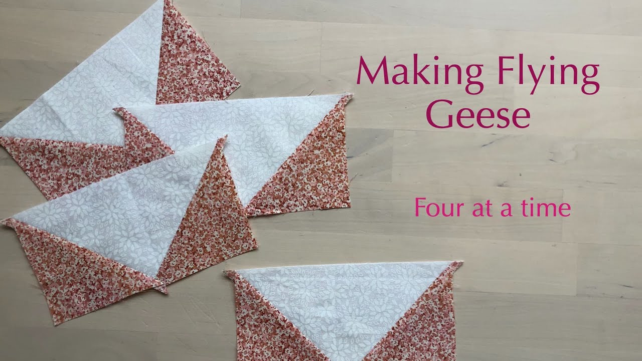 Making flying geese four at a time epida studio