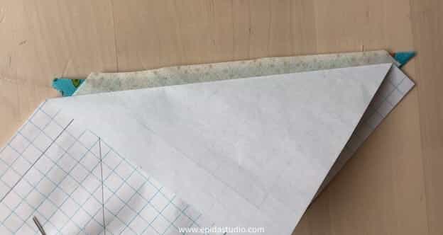 trimming seam allowance.