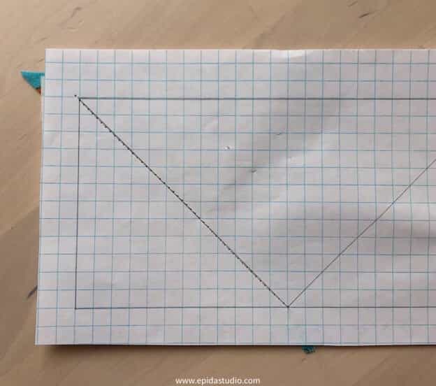 stitching on the foundation paper.