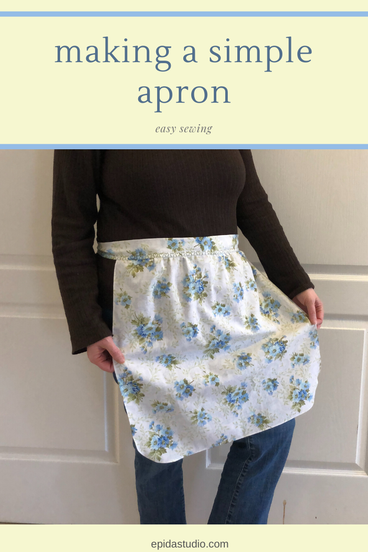Sewing A Simple Apron Epida Studio