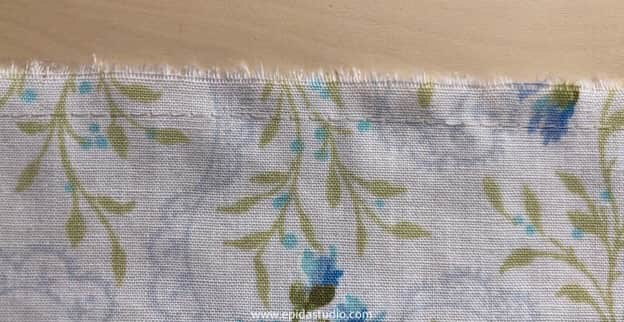 basting stitches for gathering.