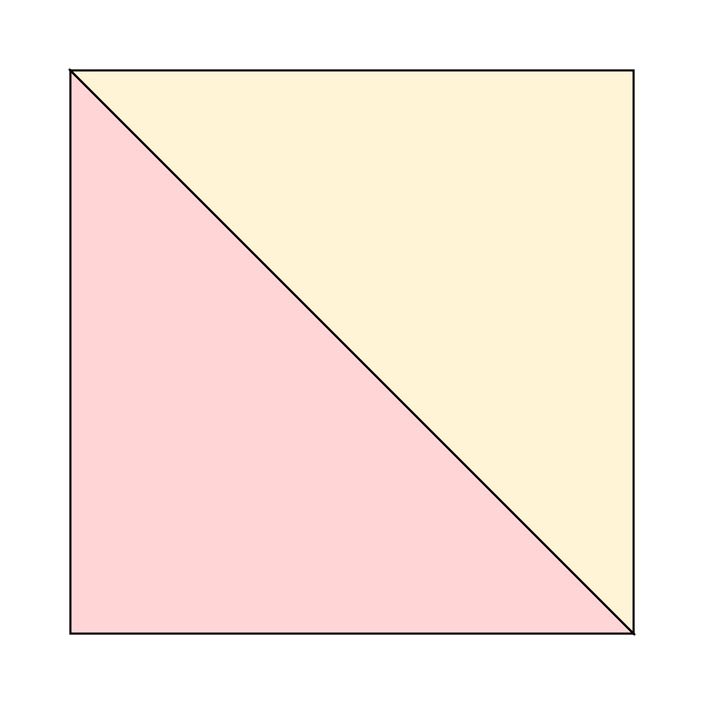 making halfsquare triangle units with diagonal lines