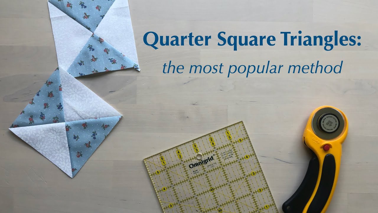 Quarter Square Triangles: the most popular method | Epida Studio