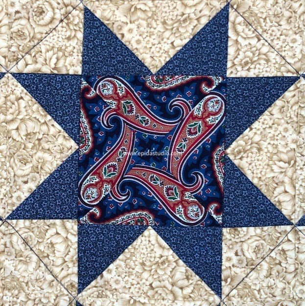star quilt block.