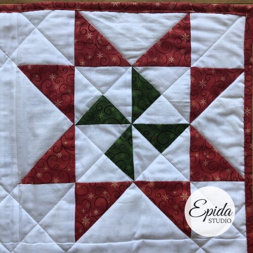 Martha Washington Star quilt block tutorial | Epida Studio