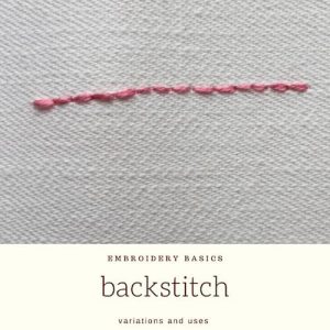 Embroidery tutorial back stitch Embroidery tutorial back stitch