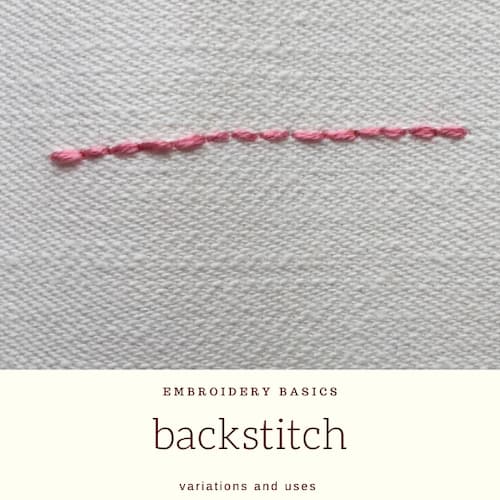 embroidery tutorial back stitch