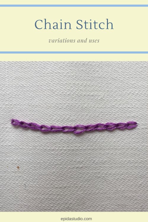 Chainstitch Project chain stitch tutorial for freestyle embroidery projects