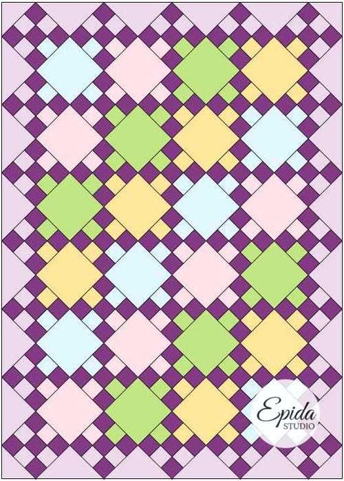Nine Patch Quilt Block Workbook | Epida Studio