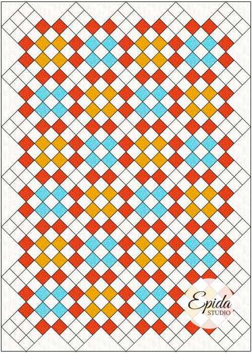Nine Patch Quilt Block Workbook | Epida Studio