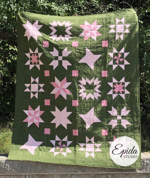 Easy Star Quilt Blocks in 12 Inch Size