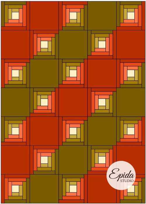 Log cabin quilt layout variations epida studio