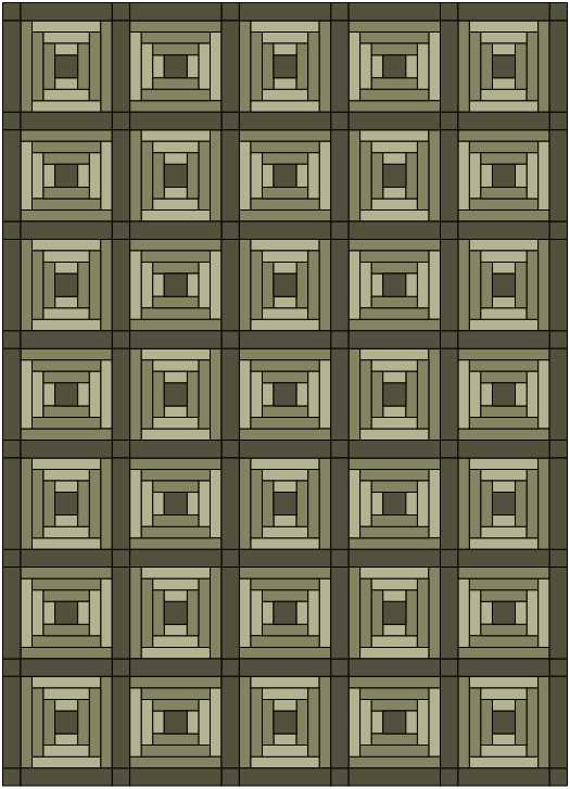 Block Step Pattern Courthouse Steps Quilt Block Workbook | Epida Studio