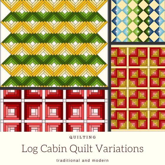 Log Cabin Quilt Layout