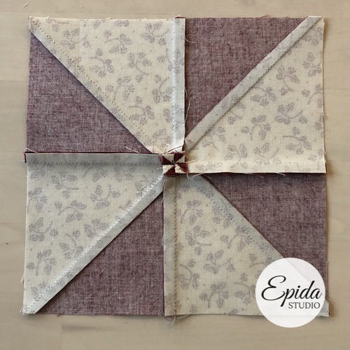 Pinwheel Quilt Block Tutorial | Epida Studio
