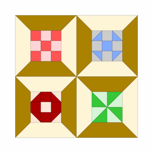 Double Spools Quilt Block Tutorial Epida Studio