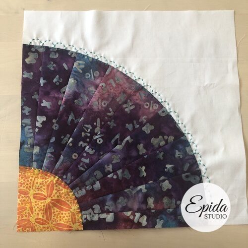 OTHER AND☆BLOCK QUILTING TINY KARMA Victor - Scrappy Do Da Days - Potato Chip Quilt Block (6.30