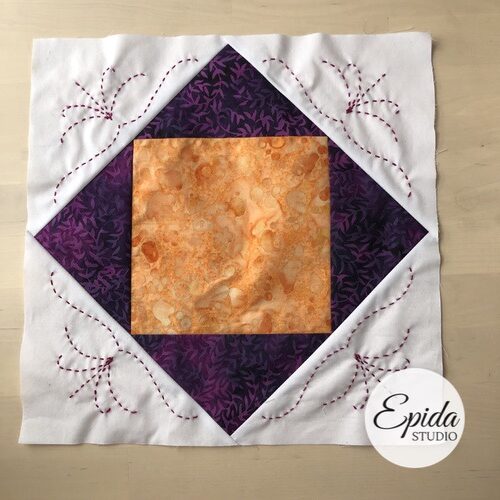 Pikiting Block Pinching Pennies Quilt Block | Epida Studio