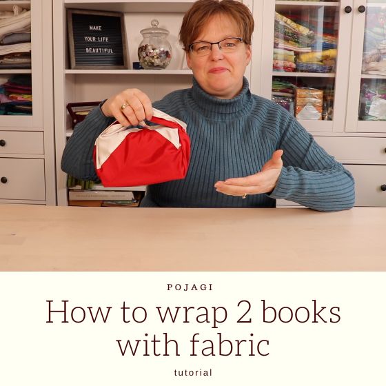 How to wrap two books with fabric | Epida Studio