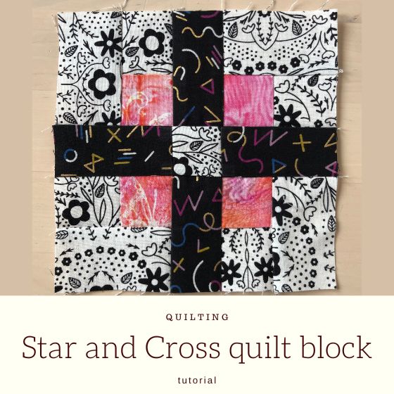 Star and Cross quilt block tutorial | Epida Studio