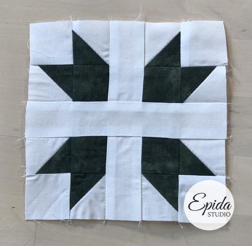 Greek Cross Quilt Block Tutorial | Epida Studio