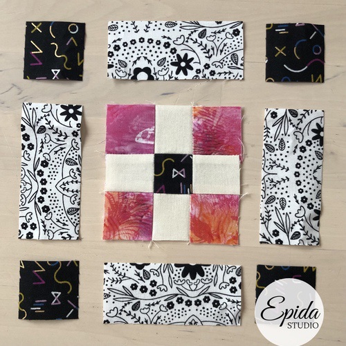 Faith Cross Fabric Panel For Quilting & Crafting - Religious Quilt Block Square, USA Made