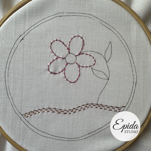 7 Ways to Running Stitch in Embroidery (with free pattern!) | Epida Studio